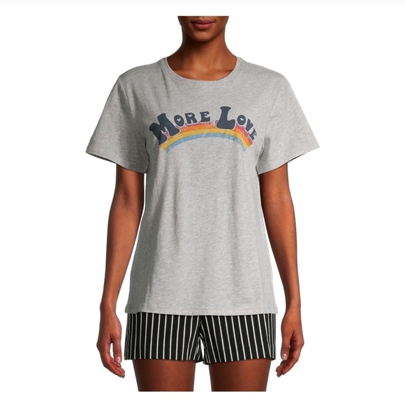 Time and Tru NWT Short Sleeve "More Love" Graphic Tee 570 - Picture 5 of 6